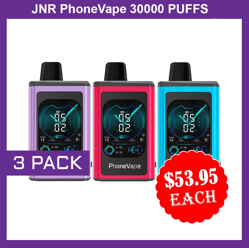 JNR PhoneVape – 3 PACK – 30000 PUFFS