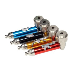3.5" Full Color Metal Pipe with Cover - Assorted Colors