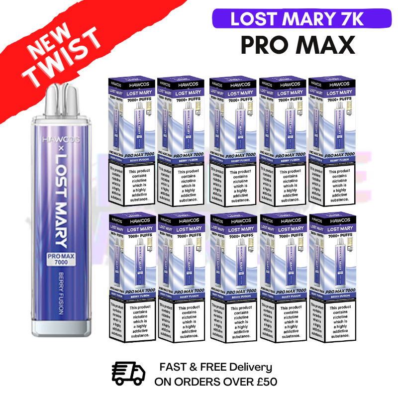 Berry Fusion Lost Mary Pro Max 7K Box Of 10