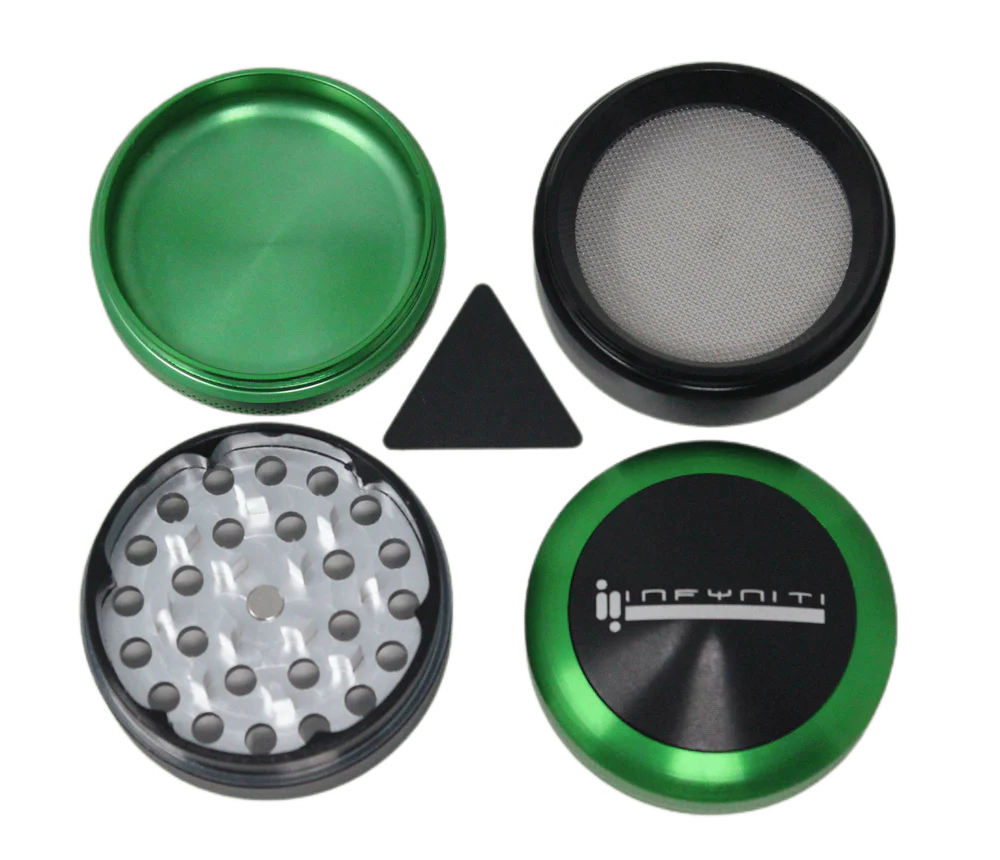 Infyniti Convex 50mm 4-Piece Grinder - Gold - Image 2