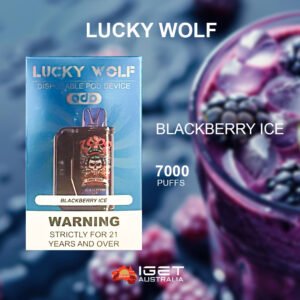 LUCKY WOLF BLACKBERRY ICE – 7000 PUFFS