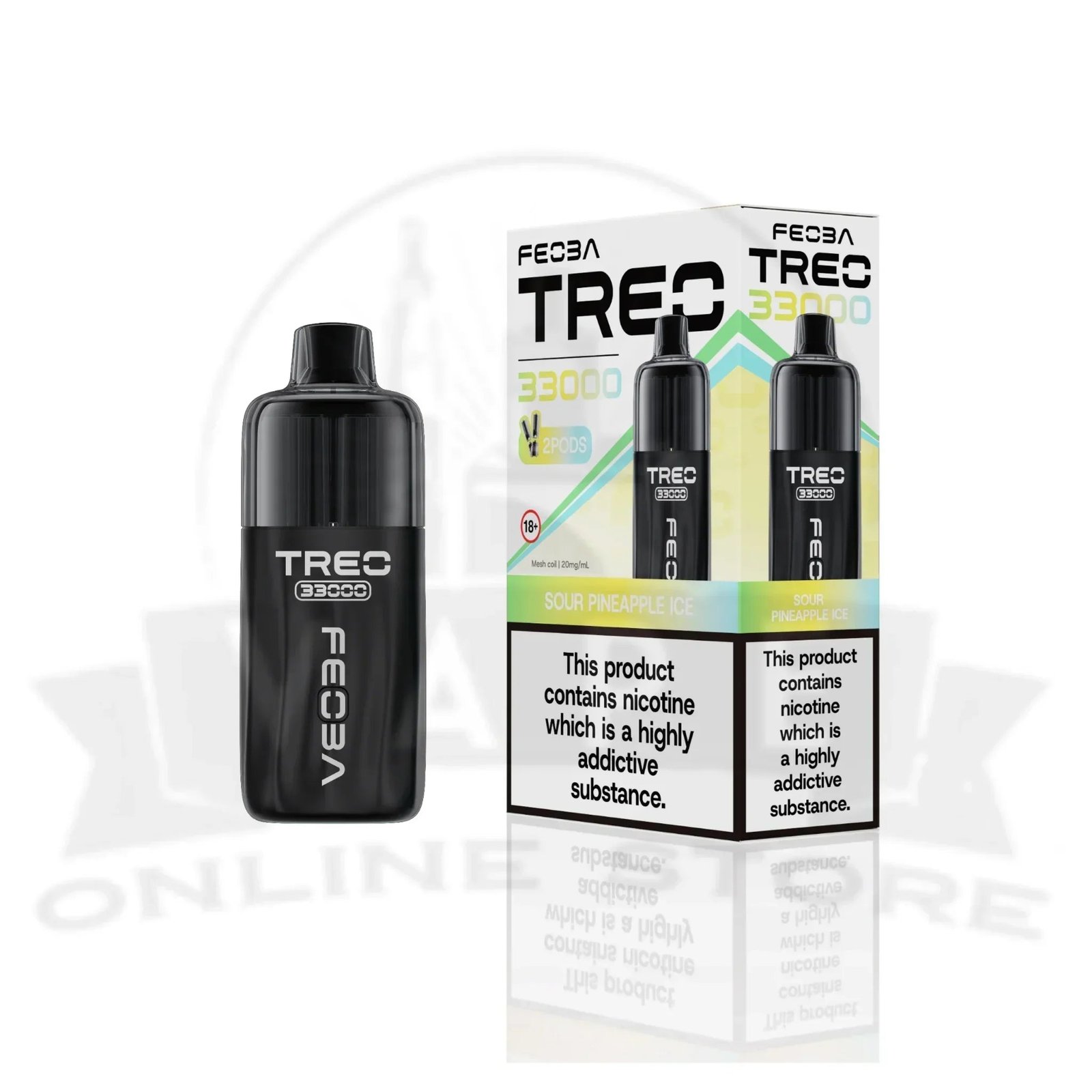 feoba treo 33000 puffs prefilled pod kit