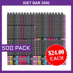 IGET BAR – 3500 PUFFS  – 500 PACK