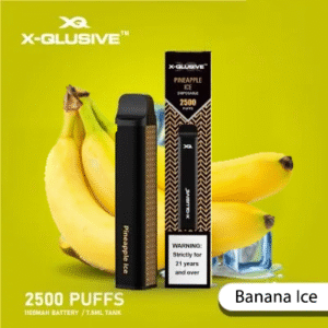 X-QLUSIVE BANANA ICE – 2500 PUFFS
