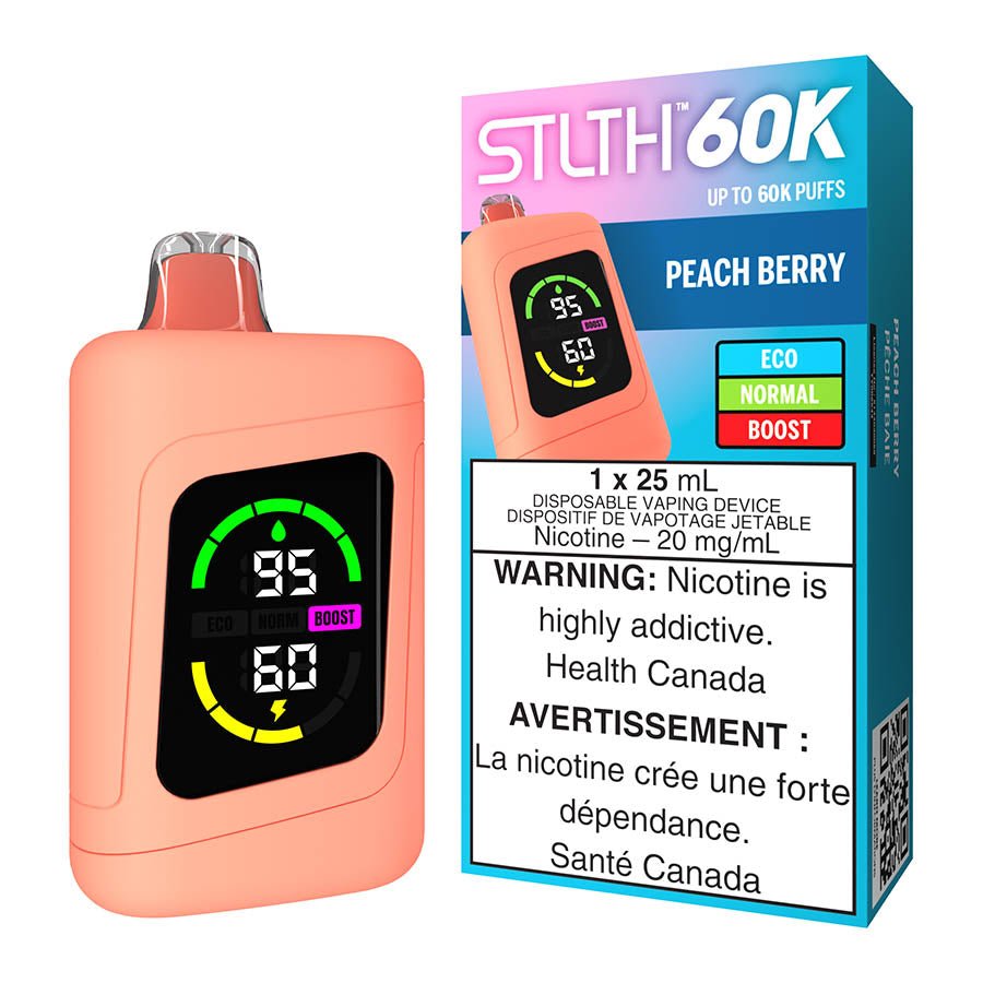 STLTH 60K Disposable Vape Device - Peach Berry
