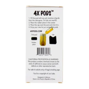 4X Empty Refillable Pods Pack of 4