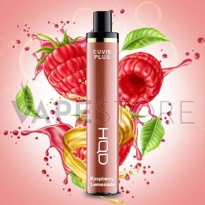 HQD CUVIE PLUS 1200 PUFFS RASPBERRY LEMONADE DISPOSABLE POD VAPE